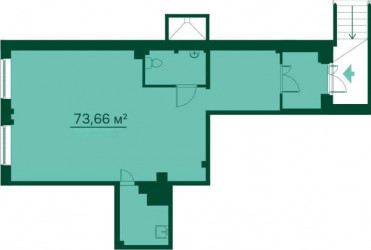 Коммерческое помещение 73.1 м²