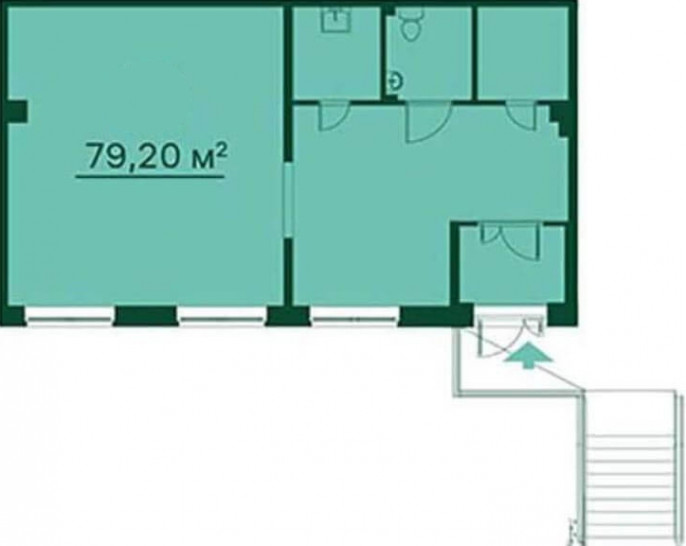 Коммерческое помещение 79.2 м²